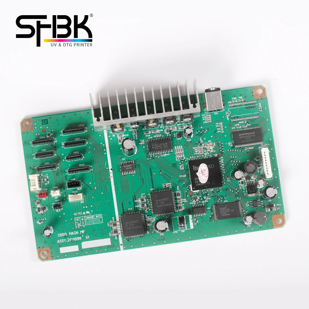 For Epson R1400 printer motherboard R1410 interface board green motherboard R1400 dtf uv printer replacement mainboard C655 card