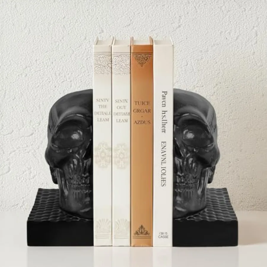 Skull Book Ends Decorative Bookends for Shelves Antique Gothic Style Skull Bookend Design Resin Skeleton Human Head Statue Hall
Skull Book Ends Decorative Bookends for Shelves Antique Gothic Style Skull Bookend Design Resin Skeleton Human Head Statue Hall