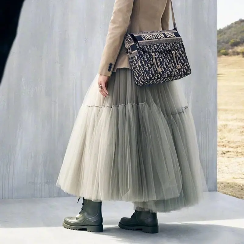 Half skirt women's new spring and summer long high waisted ladylike dress cake skirt patchwork pleated mid length skirt
Half skirt women's new spring and summer long high waisted ladylike dress cake skirt patchwork pleated mid length skirt