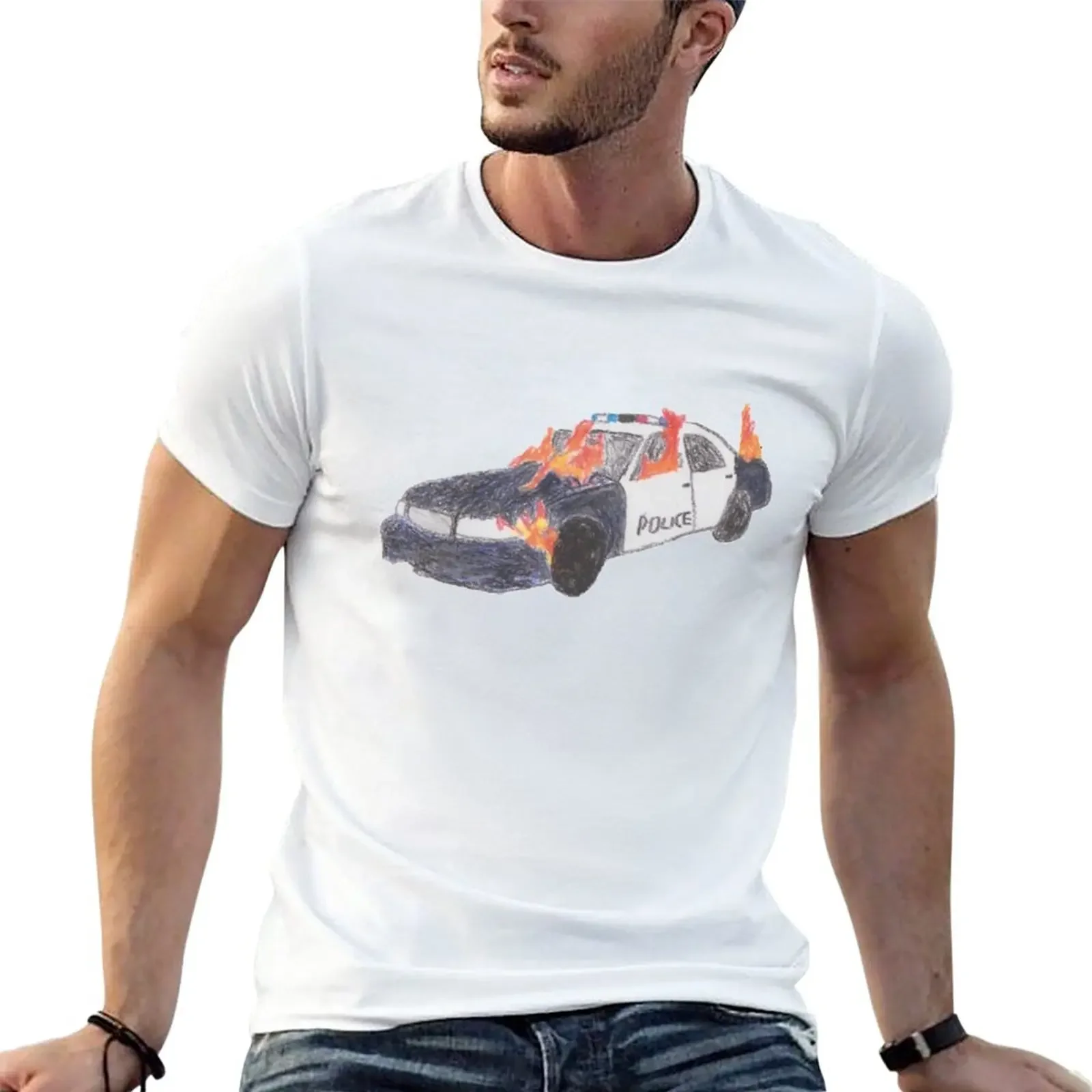 Burning Cop Car T-Shirt funnys shirts graphic tees customizeds slim fit t shirts for men
Burning Cop Car T-Shirt funnys shirts graphic tees customizeds slim fit t shirts for men