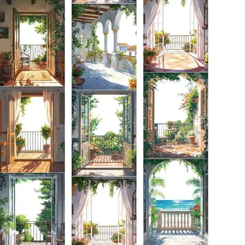 Seaside Courtyard Fence Balcony PET Washi Tape Landscaping Decoration for Journal Collage Scrapbook Collage Crafts
Seaside Courtyard Fence Balcony PET Washi Tape Landscaping Decoration for Journal Collage Scrapbook Collage Crafts