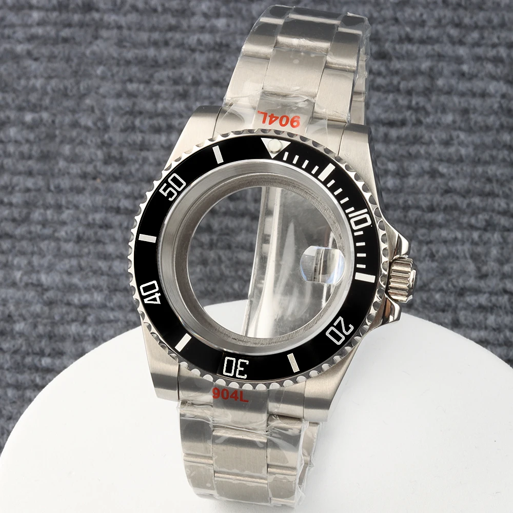 Sapphire Glass 40mm NH35 Watch Case For Submariner Seiko NH35 NH43 NH36 NH38 Movement Stainless Steel Brushed Oyster Strap
Sapphire Glass 40mm NH35 Watch Case For Submariner Seiko NH35 NH43 NH36 NH38 Movement Stainless Steel Brushed Oyster Strap