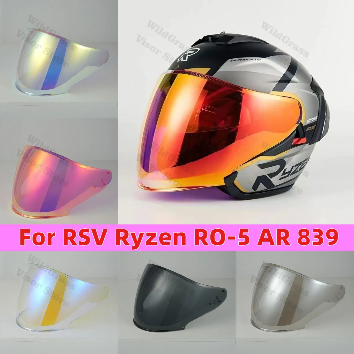 3/4 Helmet Mirror Lens for RSV Ryzen RO-5 AR 839 Open Face Helmet Spare Accessories Visera
3/4 Helmet Mirror Lens for RSV Ryzen RO-5 AR 839 Open Face Helmet Spare Accessories Visera