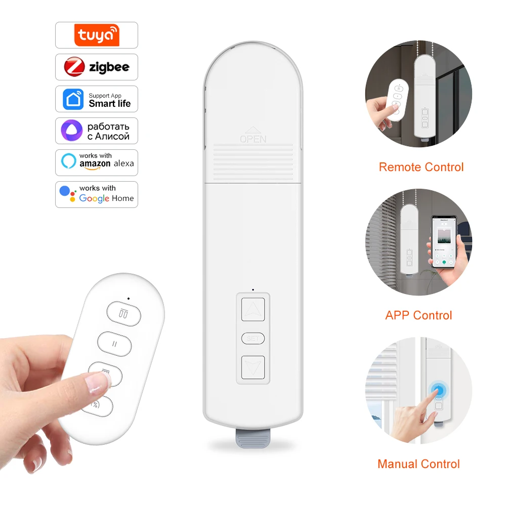Умный электропривод для рулонных штор Tuya Zigbee, работающий от батареи, совместим с Tuya, Alexa, Google Home.
Умный электропривод для рулонных штор Tuya Zigbee, работающий от батареи, совместим с Tuya, Alexa, Google Home.