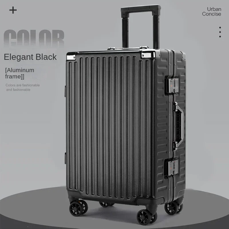 Aluminum Frame Suitcase Waterproof Man Bag Can Sit Cabin Suitcase 20 24 26 inch Female Carry-on Boarding Password Trolley Case
Aluminum Frame Suitcase Waterproof Man Bag Can Sit Cabin Suitcase 20 24 26 inch Female Carry-on Boarding Password Trolley Case