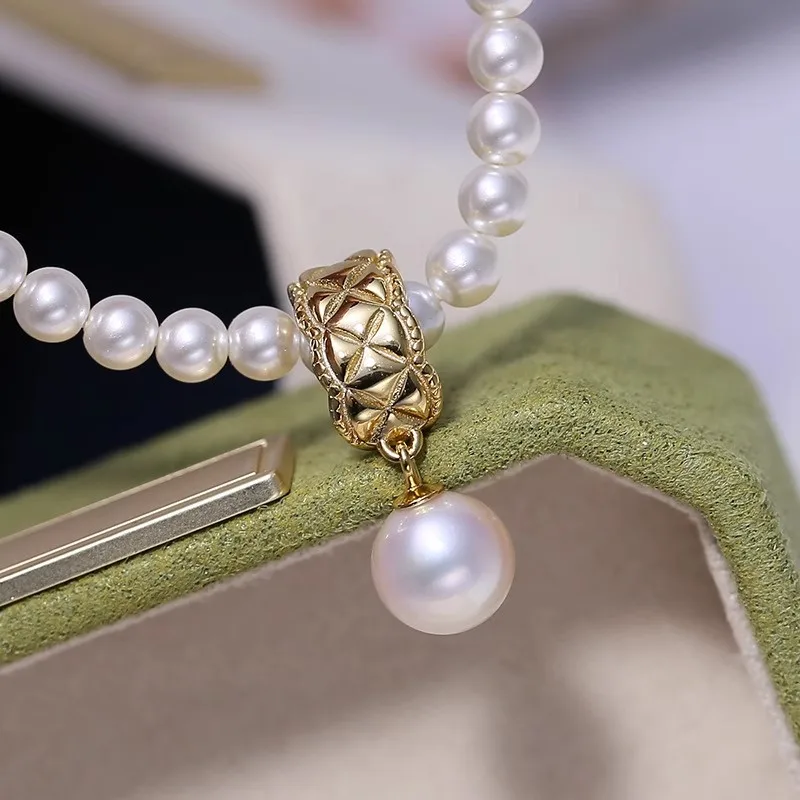 MeiBaPJ 8mm Natural Round Pearl Fashion Pendant Necklace 925 Sterling Silver Fine Wedding Jewelry for Women
MeiBaPJ 8mm Natural Round Pearl Fashion Pendant Necklace 925 Sterling Silver Fine Wedding Jewelry for Women