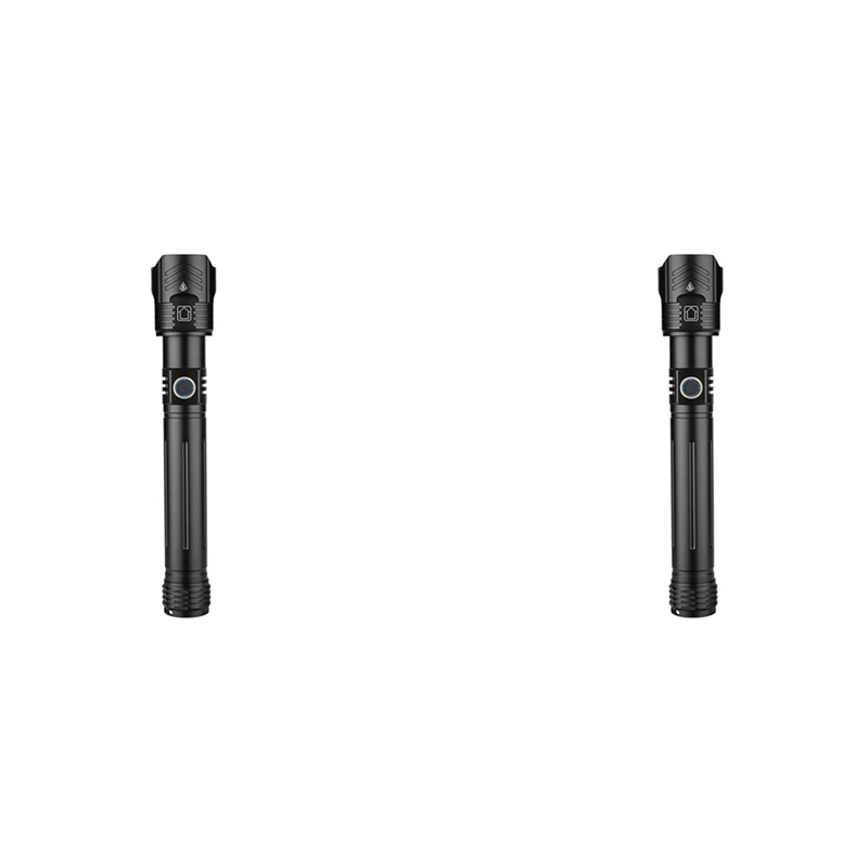 2X XHP160 Powerful LED Flashlight USB Recharge Zoom Torch IPX6 Waterproof Flash Lamp Light By 26650/18650
2X XHP160 Powerful LED Flashlight USB Recharge Zoom Torch IPX6 Waterproof Flash Lamp Light By 26650/18650