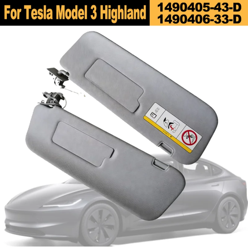1490405-43-D 1490406-33-D For Tesla Model 3 Highland 2024-2026 Left Right Sun Visor Interior Sunshade Replacement Parts Original
1490405-43-D 1490406-33-D For Tesla Model 3 Highland 2024-2026 Left Right Sun Visor Interior Sunshade Replacement Parts Original