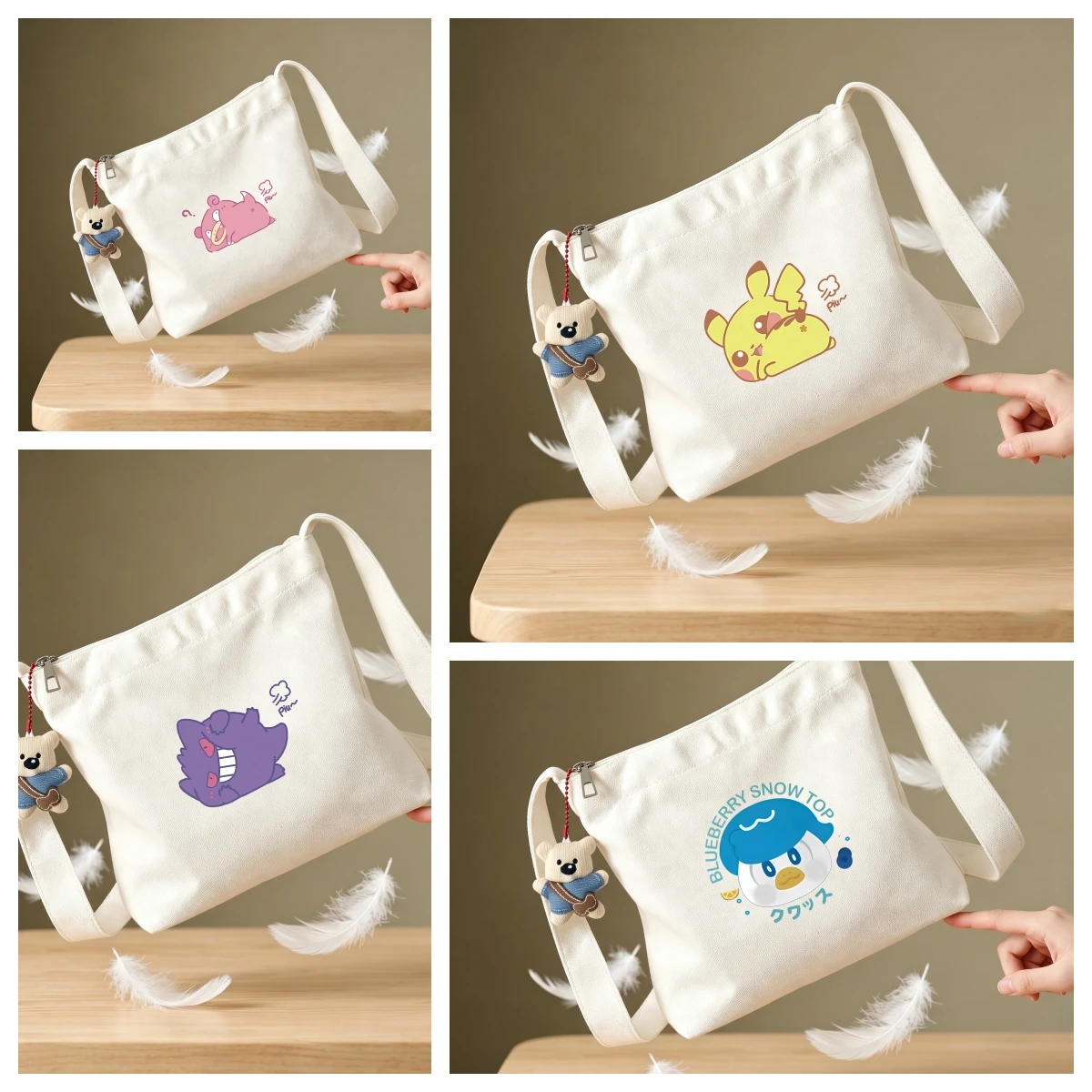 Kawaii Anime Charmander Bulbasaur Snorlax Printed Canvas Bag Large Capacity Shoulder Bag Versatile Printing Work Bag Gift
Kawaii Anime Charmander Bulbasaur Snorlax Printed Canvas Bag Large Capacity Shoulder Bag Versatile Printing Work Bag Gift