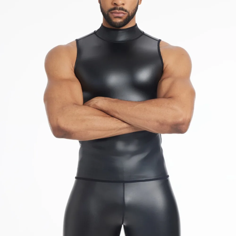 New Men Stand Collar Long Sleeve Leather TShirt Slim Underwear Body Shapers Waist Trainer Corsets Tummy Shapewear Leather Shirts
New Men Stand Collar Long Sleeve Leather TShirt Slim Underwear Body Shapers Waist Trainer Corsets Tummy Shapewear Leather Shirts