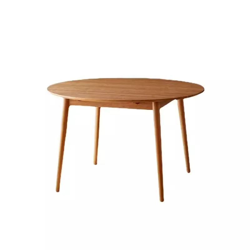 Japanese-style all-solid wood small round dining table Modern simple round household Nordic cherry wood casual table
Japanese-style all-solid wood small round dining table Modern simple round household Nordic cherry wood casual table