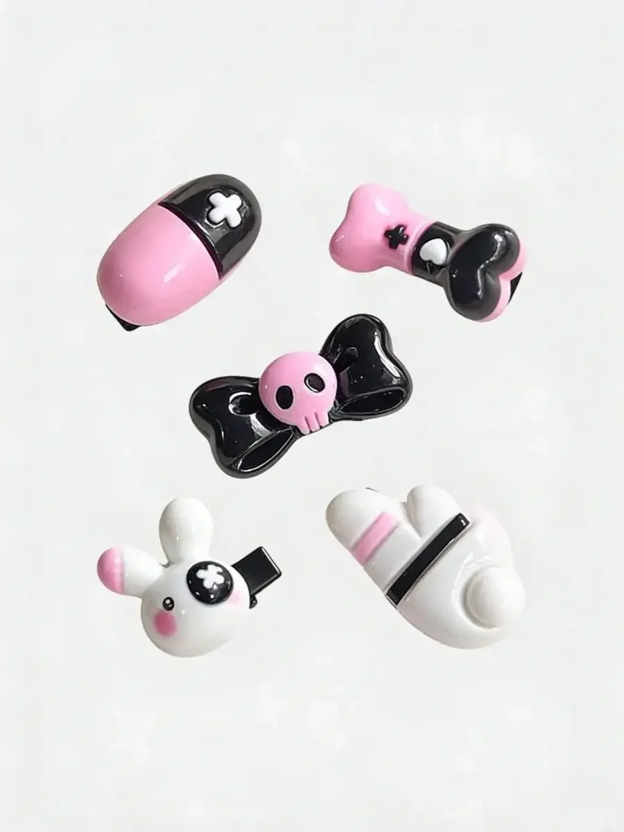Cute Cartoon Skull Bow Rabbit Pill Bone Hairpins For Women Daily Wear
Cute Cartoon Skull Bow Rabbit Pill Bone Hairpins For Women Daily Wear