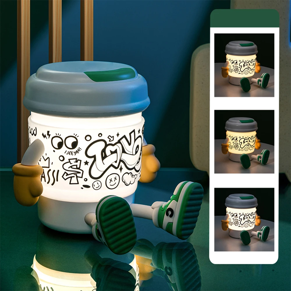 Coffee Night Light LED Birthday Holiday Gifts Bedroom Decoration Cartoon Ornaments Bedroom Bedside Lamp
Coffee Night Light LED Birthday Holiday Gifts Bedroom Decoration Cartoon Ornaments Bedroom Bedside Lamp
