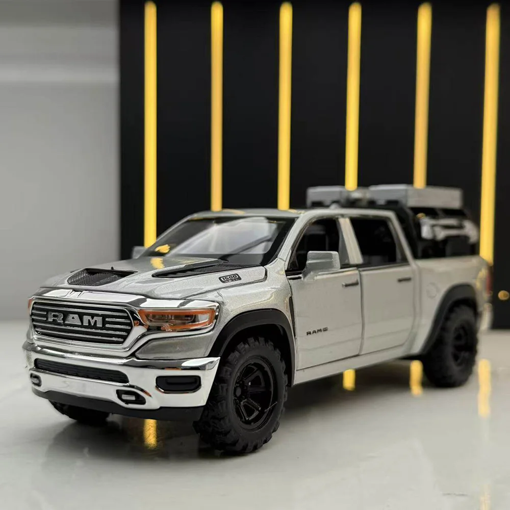1:32 RAM Mammoth Pickup Model Alloy Diecast Cars Toys Front Wheel Steering Doors Opened Sound Light Pull Back Collecting Hobbies
1:32 RAM Mammoth Pickup Model Alloy Diecast Cars Toys Front Wheel Steering Doors Opened Sound Light Pull Back Collecting Hobbies