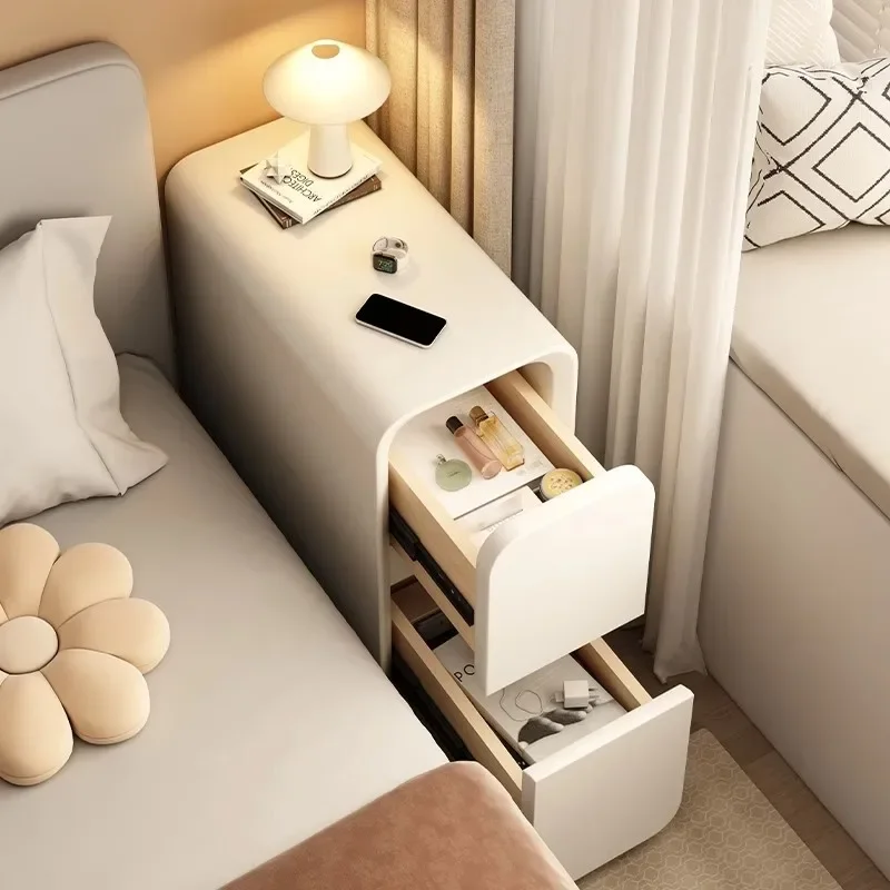 Ultra-narrow Simple Modern Bedroom Solid Wood Narrow Cabinet Mini Bedside Storage Simple Light Luxury Bedside Cabinet
Ultra-narrow Simple Modern Bedroom Solid Wood Narrow Cabinet Mini Bedside Storage Simple Light Luxury Bedside Cabinet