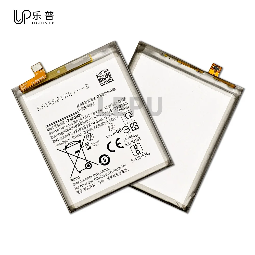 S20 Ultra 5G Original Battery EB-BG988ABY High Quality Battery 5000mAh EB-BG988ABY for Samsung S20 Ultra 5G Replacement Battery
S20 Ultra 5G Original Battery EB-BG988ABY High Quality Battery 5000mAh EB-BG988ABY for Samsung S20 Ultra 5G Replacement Battery