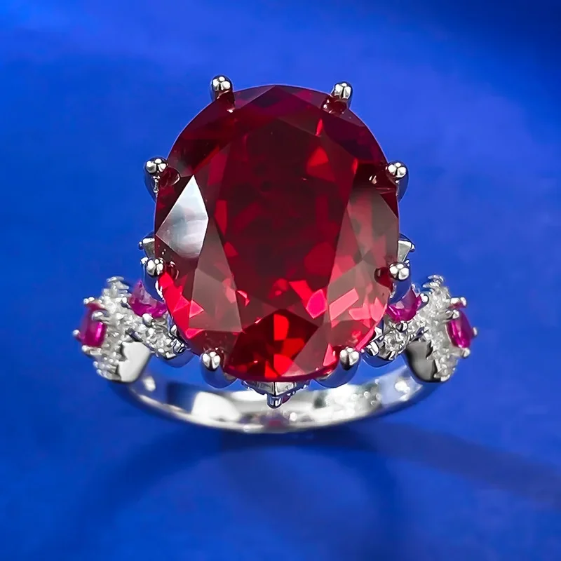 Vintage 8ct Ruby Diamond Ring 100% Real 925 Sterling Silver Party Wedding Band Rings for Women Bridal Engagement Jewelry
Vintage 8ct Ruby Diamond Ring 100% Real 925 Sterling Silver Party Wedding Band Rings for Women Bridal Engagement Jewelry