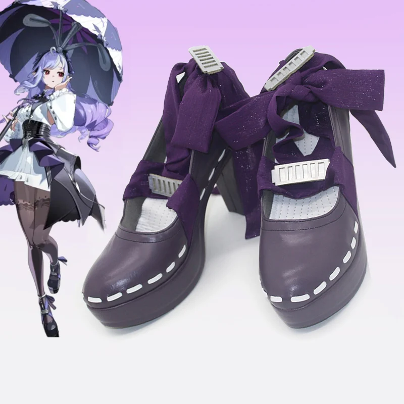 The Zenless Zone Zero Cos Vivian Cosplay Game same Fabric Purple bow Female high heels shoes Customize B
The Zenless Zone Zero Cos Vivian Cosplay Game same Fabric Purple bow Female high heels shoes Customize B