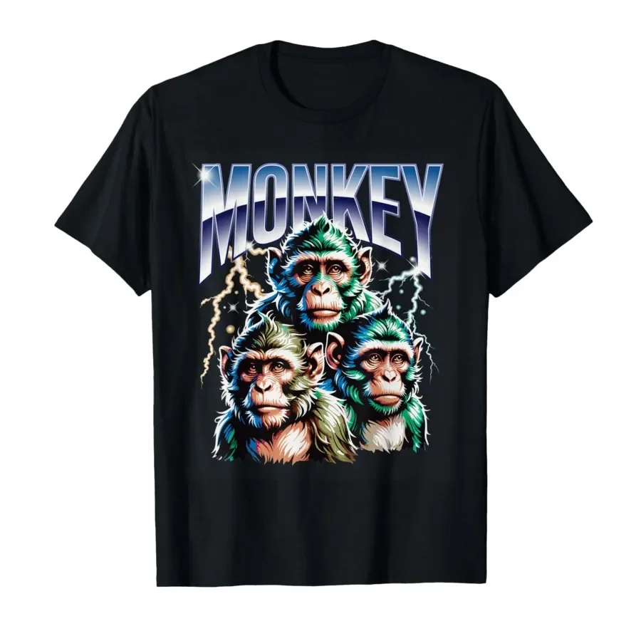 Cute Monkey Squad Electric Lightning Halloween Viral Meme T-shirt For Men Women 100% Cotton T Shirts Short Sleeve Tops 0406-1
Cute Monkey Squad Electric Lightning Halloween Viral Meme T-shirt For Men Women 100% Cotton T Shirts Short Sleeve Tops 0406-1