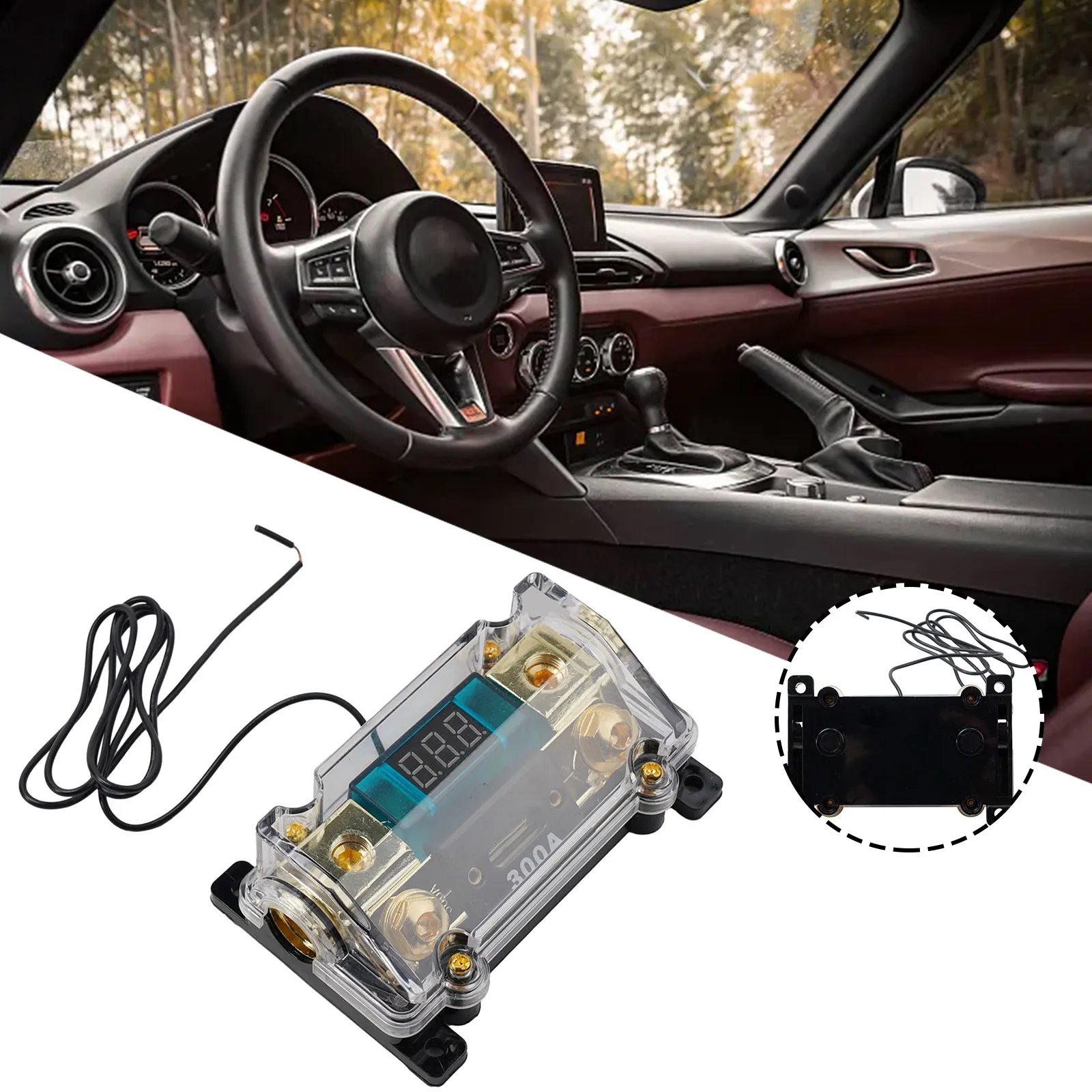 Holder ANL Fuse 0 2 4 AWG Gauge 10.8x7.1x4cm W/ Fuse 300 Amp Black Car Audio Inline LED Digital Display M3 Thread
Holder ANL Fuse 0 2 4 AWG Gauge 10.8x7.1x4cm W/ Fuse 300 Amp Black Car Audio Inline LED Digital Display M3 Thread