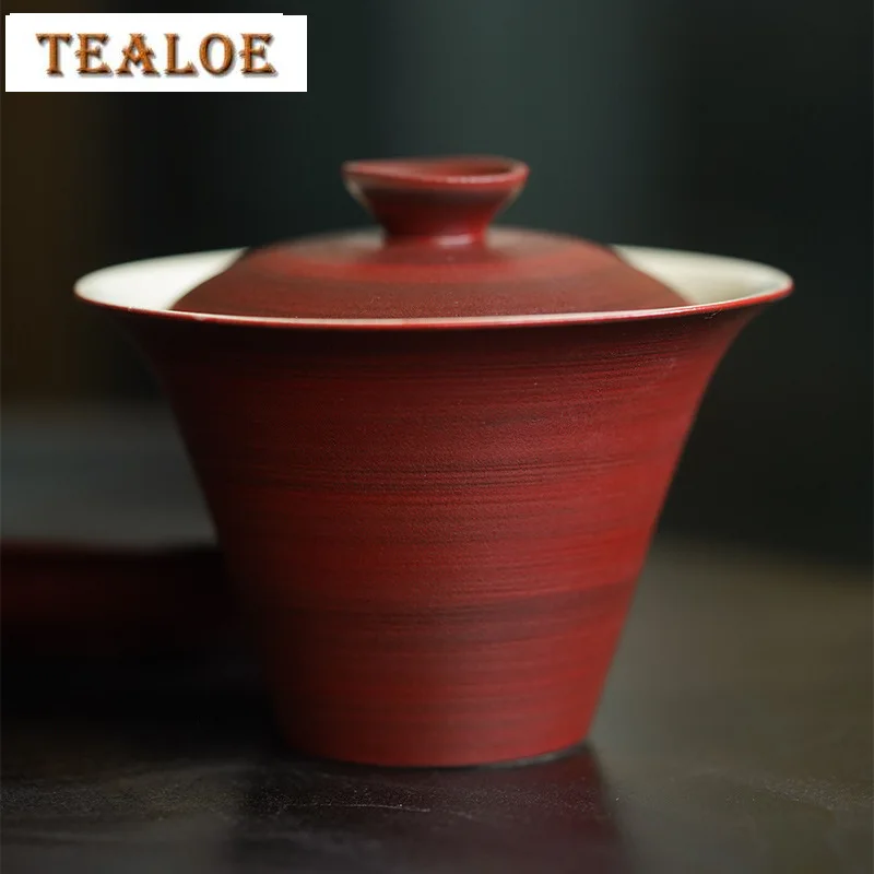 150ml Hawthorn Red Stoneware Cover Bowl Japanese Handmade Gaiwan Luxury Tea Tureen Chinese Tea Cup Tea Services Ornaments Gifts
150ml Hawthorn Red Stoneware Cover Bowl Japanese Handmade Gaiwan Luxury Tea Tureen Chinese Tea Cup Tea Services Ornaments Gifts