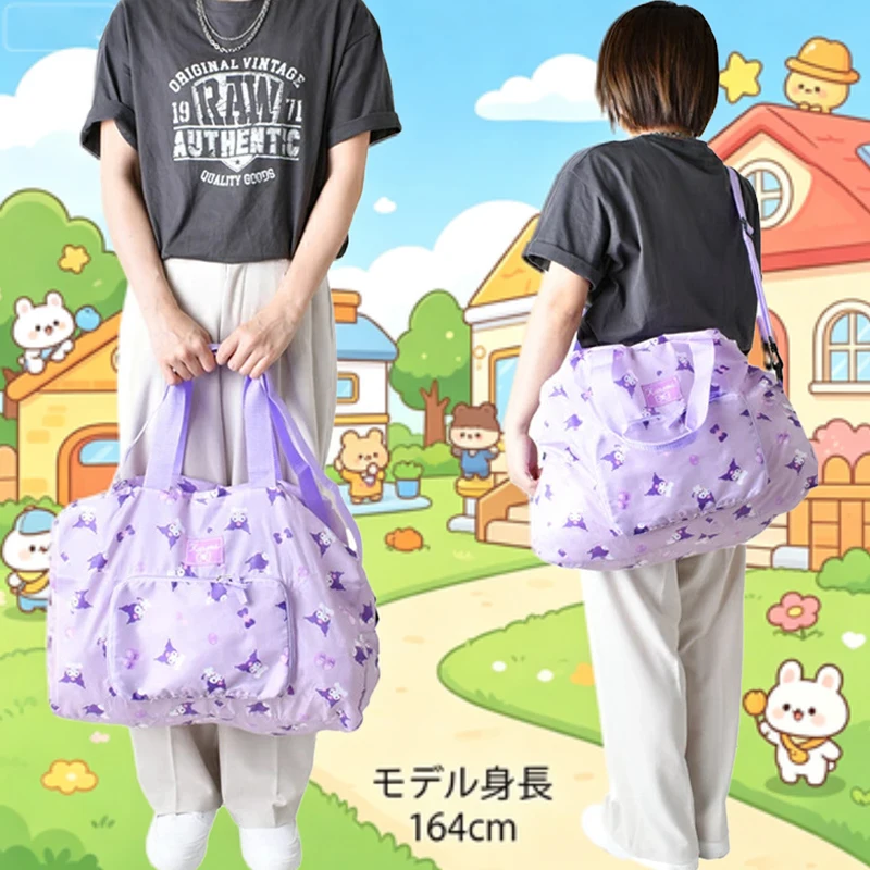 Дорожная сумка Hello Kitty для девочек, новая, с мультяшным принтом Куроми, утолщенная, водонепроницаемая, складная, для спуска с гор, милая сумка через плечо для хранения вещей
Дорожная сумка Hello Kitty для девочек, новая, с мультяшным принтом Куроми, утолщенная, водонепроницаемая, складная, для спуска с гор, милая сумка через плечо для хранения вещей