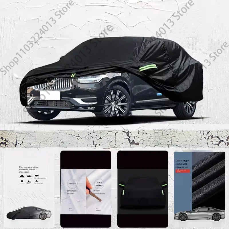 For Volvo XC90 Car cover Black outdoor fully covered with snow and UV protection waterproof Sun Shade Snow Rain Wind Resistant
For Volvo XC90 Car cover Black outdoor fully covered with snow and UV protection waterproof Sun Shade Snow Rain Wind Resistant