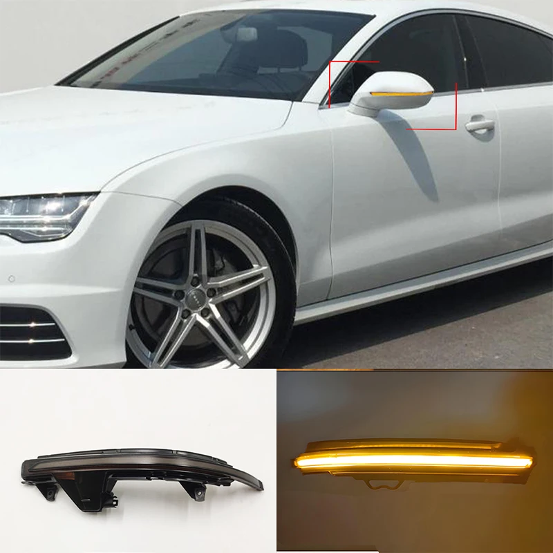 Rearview mirror LED turn signal - Applicable to Audi /A3/A4/A5/A6/Q3/Q5/Q7/A7/TT side rearview mirrors with dynamic turn signals
Rearview mirror LED turn signal - Applicable to Audi /A3/A4/A5/A6/Q3/Q5/Q7/A7/TT side rearview mirrors with dynamic turn signals