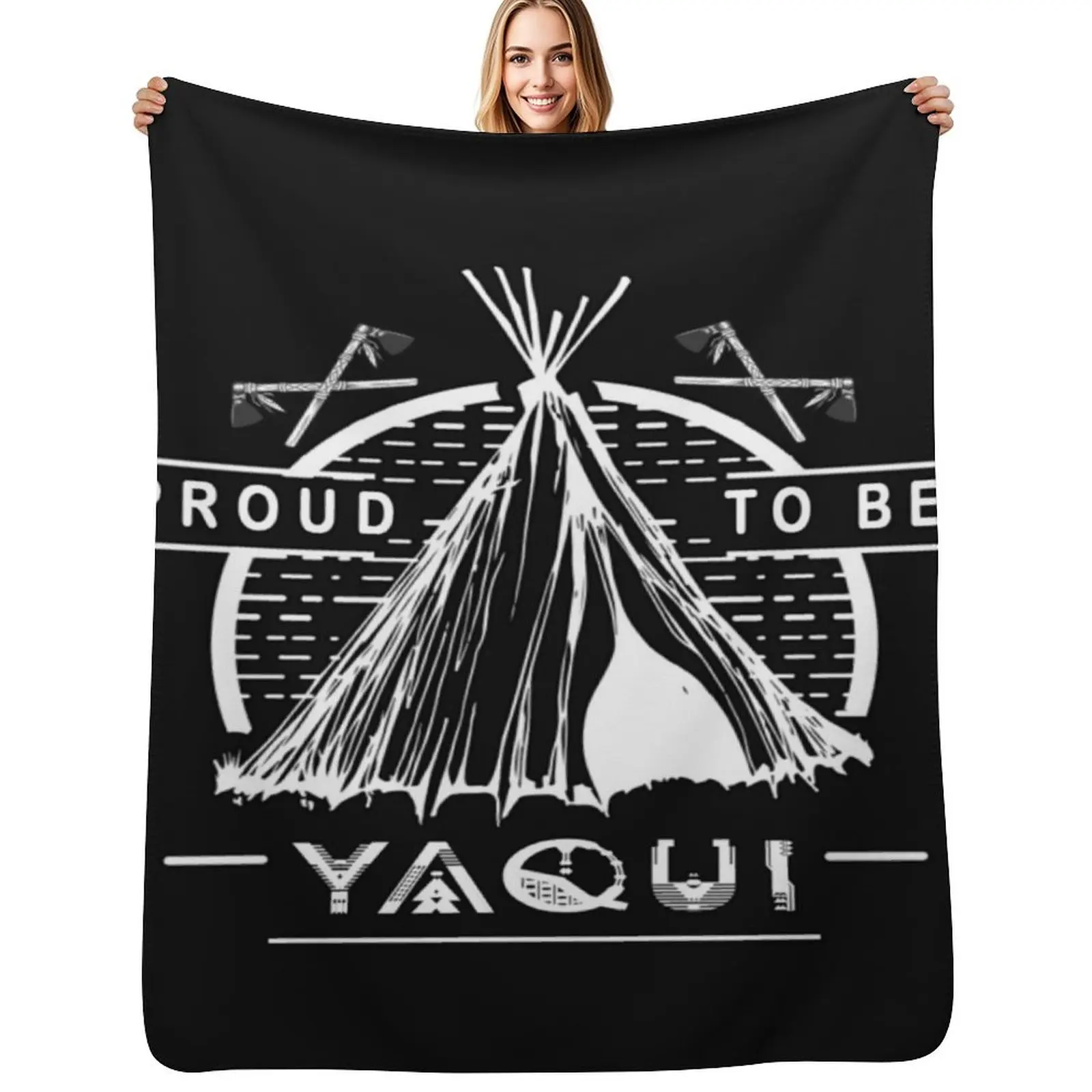 Native American - Proud To Be Yaqui Throw Blanket Durable Warm Blanket for Daily Home Use
Native American - Proud To Be Yaqui Throw Blanket Durable Warm Blanket for Daily Home Use