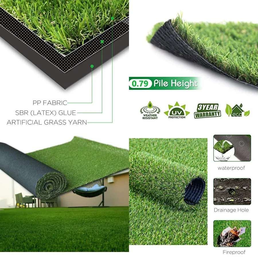 Artificial Grass'0' 0 Square Realistic Fake Grass Delue Turf Synthetic Turf Thick Lawn Pet Turf -Perfect for Indoor/Outdoor Lan
Artificial Grass'0' 0 Square Realistic Fake Grass Delue Turf Synthetic Turf Thick Lawn Pet Turf -Perfect for Indoor/Outdoor Lan