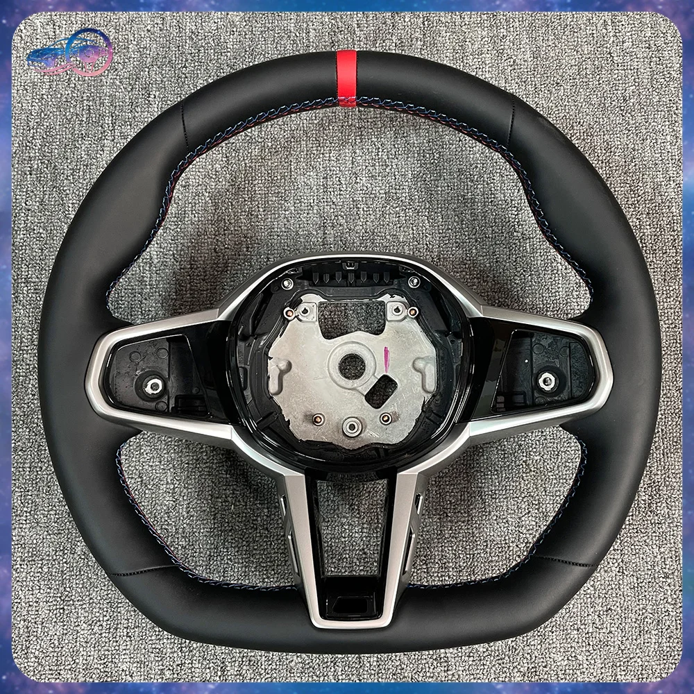 For BMW G30 5 Series Full Leather Steering Wheel M Performance Tri Color Stitch Red Strip Car Interior Modified Replacement Part
For BMW G30 5 Series Full Leather Steering Wheel M Performance Tri Color Stitch Red Strip Car Interior Modified Replacement Part