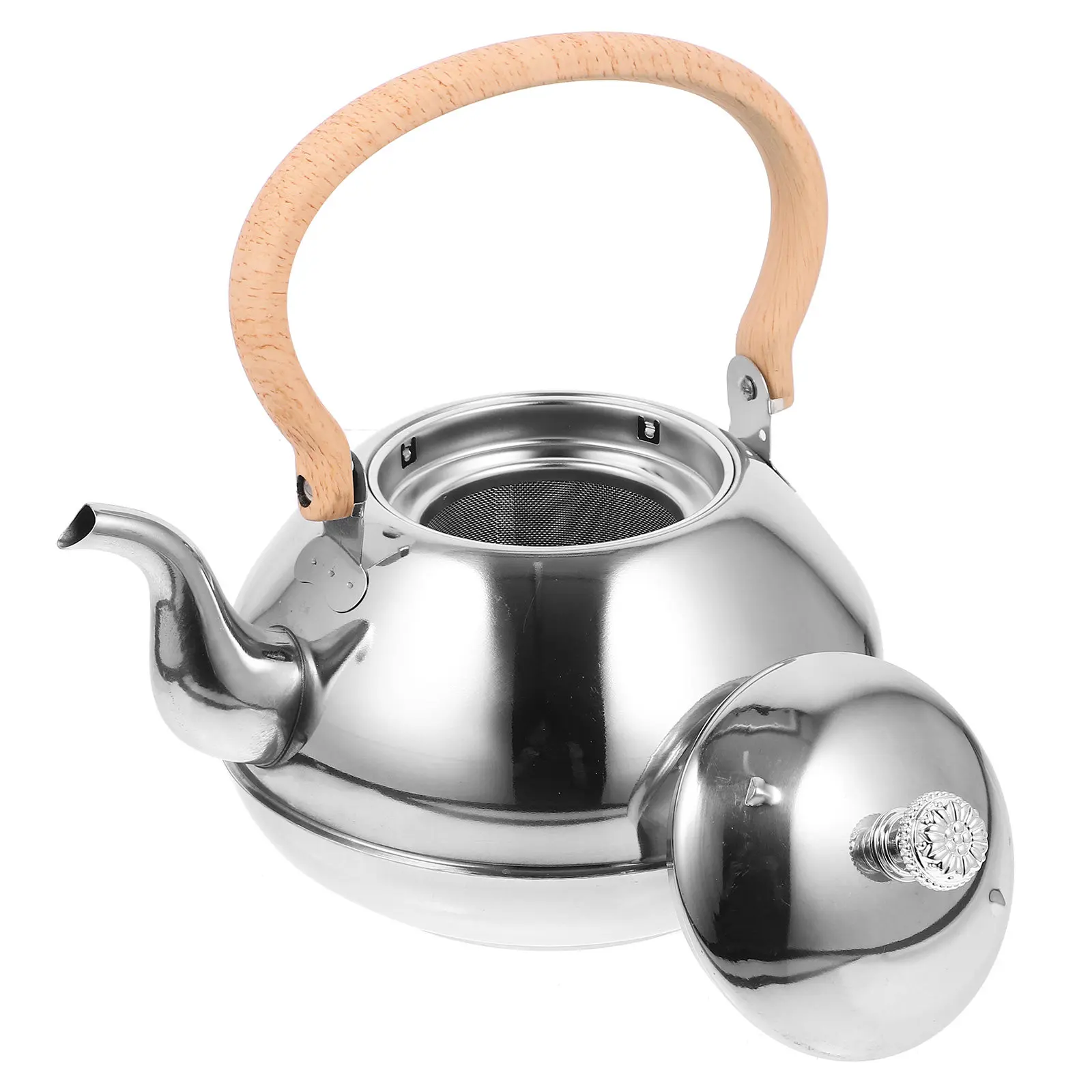 1pc Stainless Steel Water Large Capacity Polished Finish Tea Kettle For Home Kitchen Use Household Teapot Modern Design
1pc Stainless Steel Water Large Capacity Polished Finish Tea Kettle For Home Kitchen Use Household Teapot Modern Design