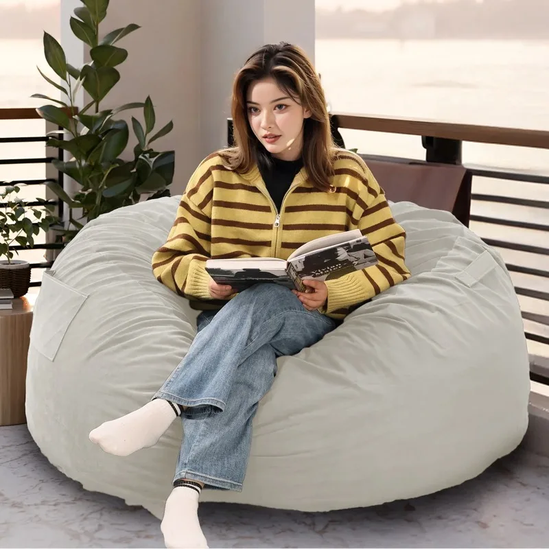4FT Sofa Bean Bag Chair, Oversized Beanbag for Adults with Soft Removable Cover, Gray 
4FT Sofa Bean Bag Chair, Oversized Beanbag for Adults with Soft Removable Cover, Gray