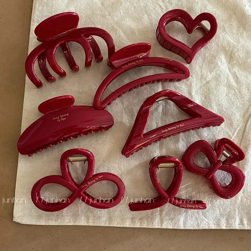 French Red Collection! Large Grip Letters Gold Label Back Head Updo Shark Clip Hair Accessories Headwear Hairpin Hair Claw
French Red Collection! Large Grip Letters Gold Label Back Head Updo Shark Clip Hair Accessories Headwear Hairpin Hair Claw