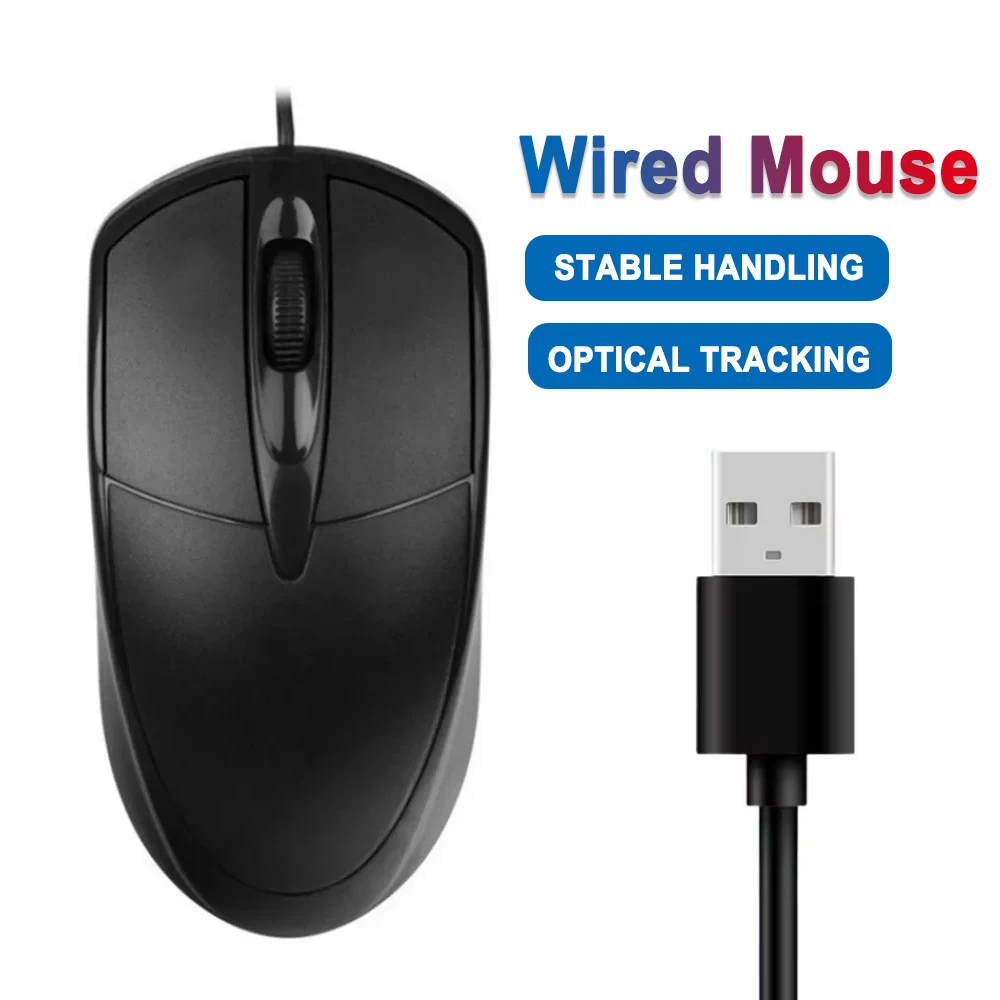 USB Optical Wired Mouse Laptop Home Office Mouse Anti Slip Roller 3D 1200DPI Game Mause Computer Accessories For PC Desktop
USB Optical Wired Mouse Laptop Home Office Mouse Anti Slip Roller 3D 1200DPI Game Mause Computer Accessories For PC Desktop