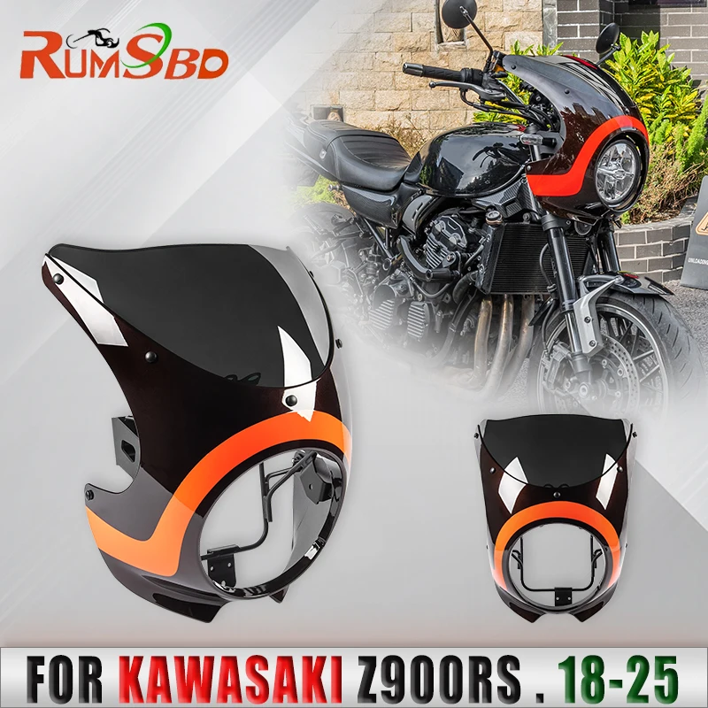 Motorcycle Front Headlight Fairing windscreen Windshield Retro Headlamp For Kawasaki Z900RS 2018-2020 2021 2022 2023 2024 2025
Motorcycle Front Headlight Fairing windscreen Windshield Retro Headlamp For Kawasaki Z900RS 2018-2020 2021 2022 2023 2024 2025