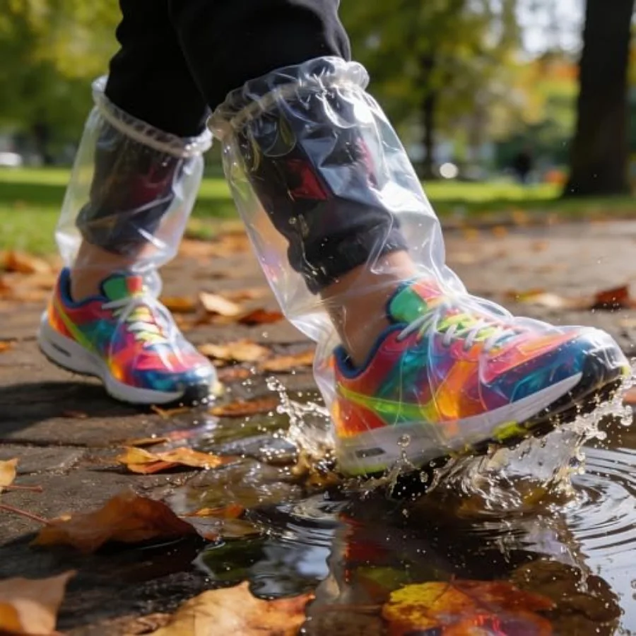 Disposable Rain Shoe Covers, Clear, Durable, Non-Slip Plastic Shoe Covers for Rain, Perfect for Water Parks, Travel and Outdoor
Disposable Rain Shoe Covers, Clear, Durable, Non-Slip Plastic Shoe Covers for Rain, Perfect for Water Parks, Travel and Outdoor