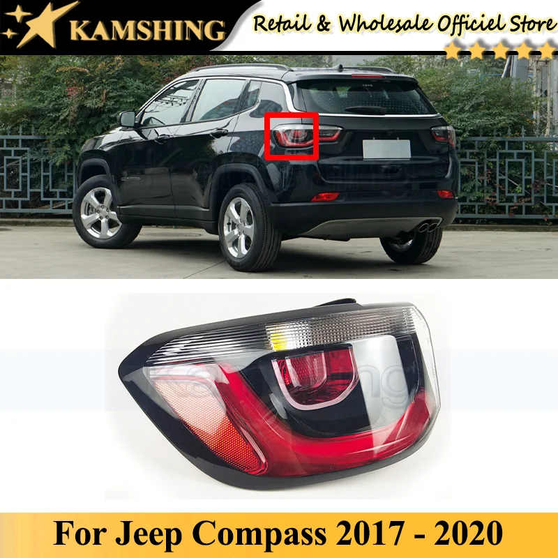 CAPQX Outer Rear Tail light lamp For Jeep Compass 2017 2018 2019 2020 Rear Brake Light Taillight Tail lamp head Lamp head light
CAPQX Outer Rear Tail light lamp For Jeep Compass 2017 2018 2019 2020 Rear Brake Light Taillight Tail lamp head Lamp head light
