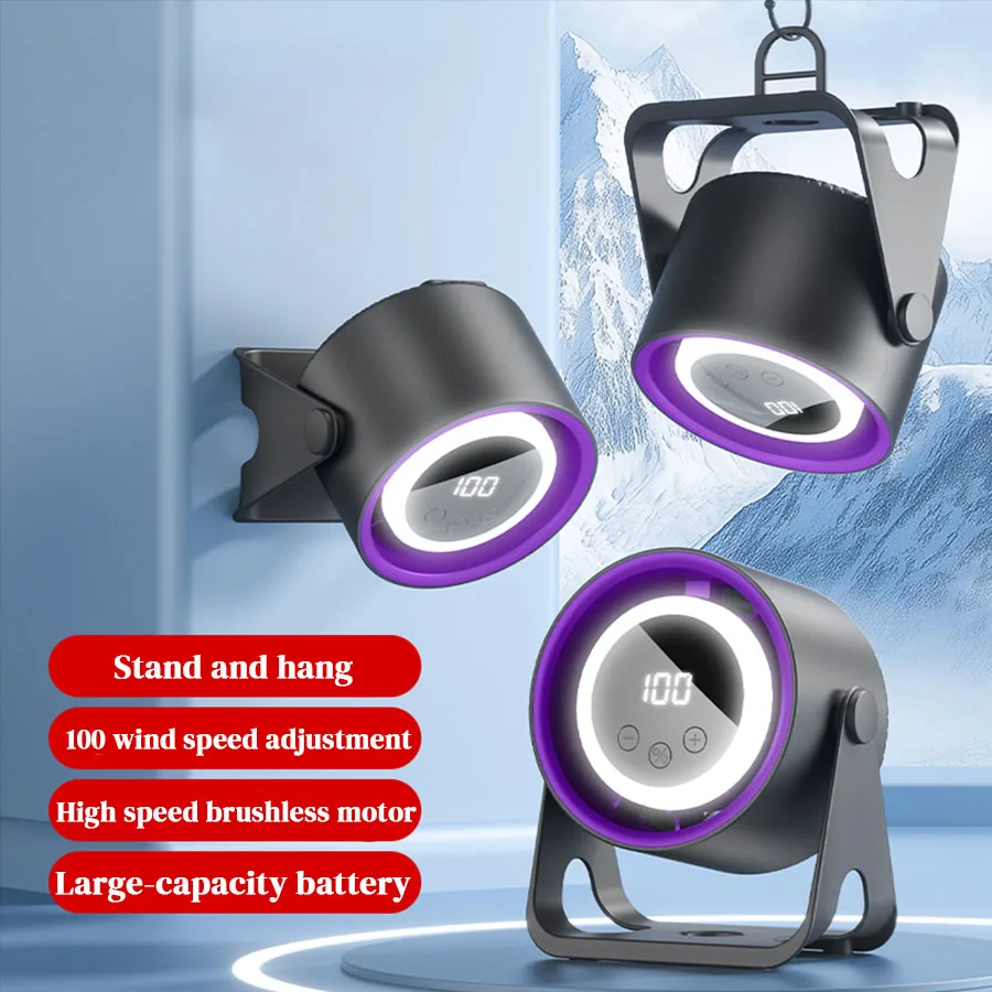 Fan with Night Light Portable Silent Desktop Digital Display Usb Charge 100 Level Adjustment High-speed Circulating Cooling Fan
Fan with Night Light Portable Silent Desktop Digital Display Usb Charge 100 Level Adjustment High-speed Circulating Cooling Fan