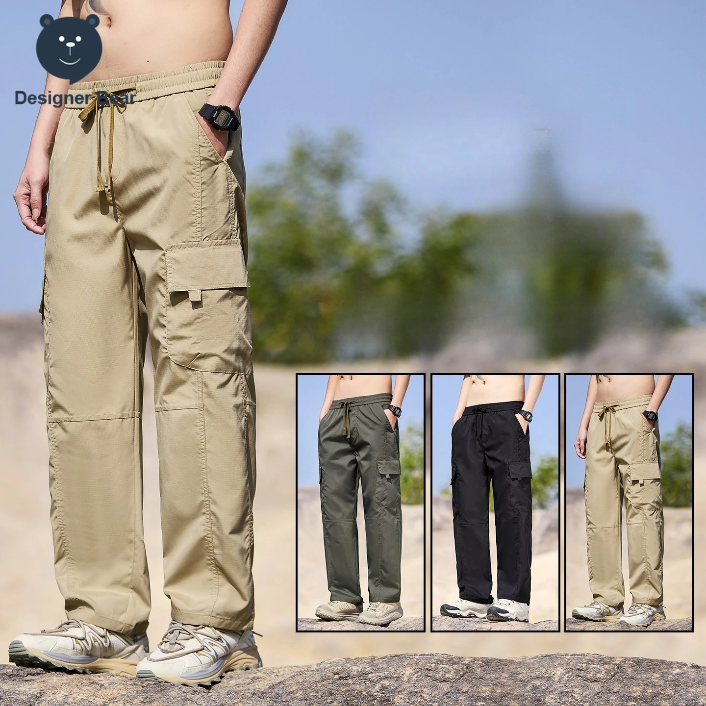 Men's Cargo Casual Pants Summer Baggy Straight Multi-Pocket Trousers Outdoor Functional Workwear Parachute Pants Plus Size 5XL
Men's Cargo Casual Pants Summer Baggy Straight Multi-Pocket Trousers Outdoor Functional Workwear Parachute Pants Plus Size 5XL