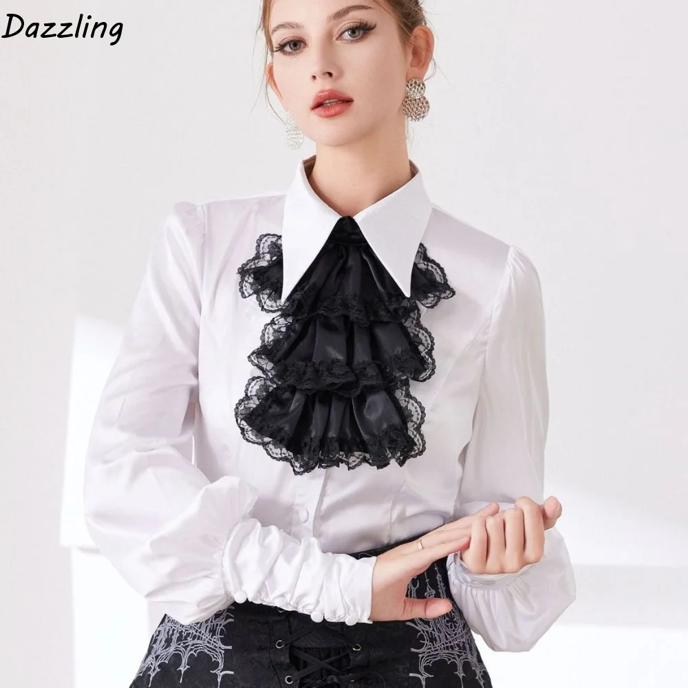 Модный съемный воротник эпохи Возрождения, винтажный многослойный елизаветинский воротник, оперный викторианский костюм, воротник с рюшами, вечерние
Модный съемный воротник эпохи Возрождения, винтажный многослойный елизаветинский воротник, оперный викторианский костюм, воротник с рюшами, вечерние