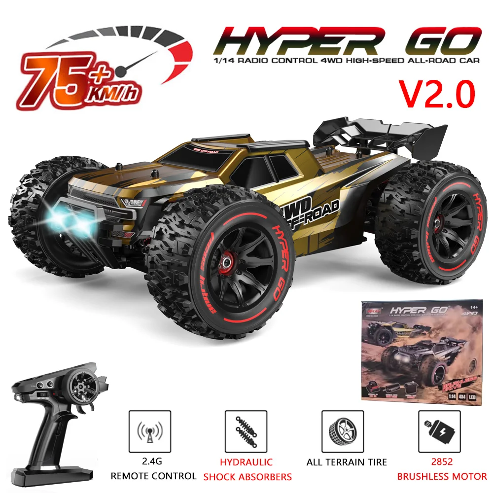 MJX Hyper Go 14209 14210 1/14 Бесщеточный радиоуправляемый автомобиль 2,4G 4WD Электрический высокоскоростной внедорожный пульт дистанционного управления Drift Monster Truck для детей
MJX Hyper Go 14209 14210 1/14 Бесщеточный радиоуправляемый автомобиль 2,4G 4WD Электрический высокоскоростной внедорожный пульт дистанционного управления Drift Monster Truck для детей