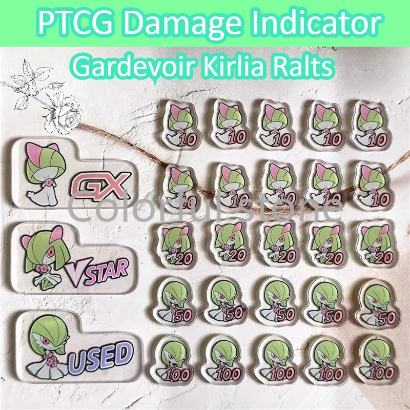 PTCG Pokemon аниме персонаж Gardevoir Kirlia Ralts матч счетчик повреждений индикатор повреждений б/у доска Vstar GX включает коробку
PTCG Pokemon аниме персонаж Gardevoir Kirlia Ralts матч счетчик повреждений индикатор повреждений б/у доска Vstar GX включает коробку
