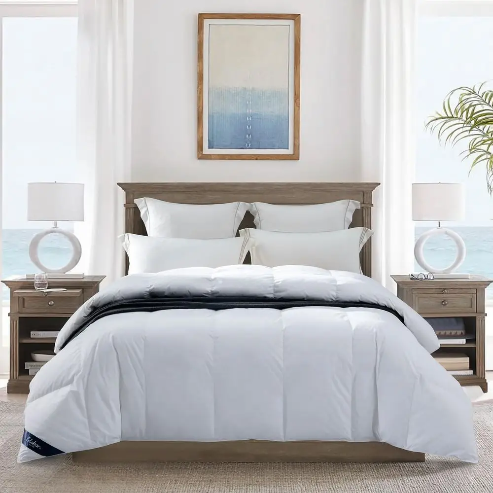 Lightweight Down Comforter King Size - Breathable, Ideal for Hot Sleepers, 700 Fill Power, White
Lightweight Down Comforter King Size - Breathable, Ideal for Hot Sleepers, 700 Fill Power, White