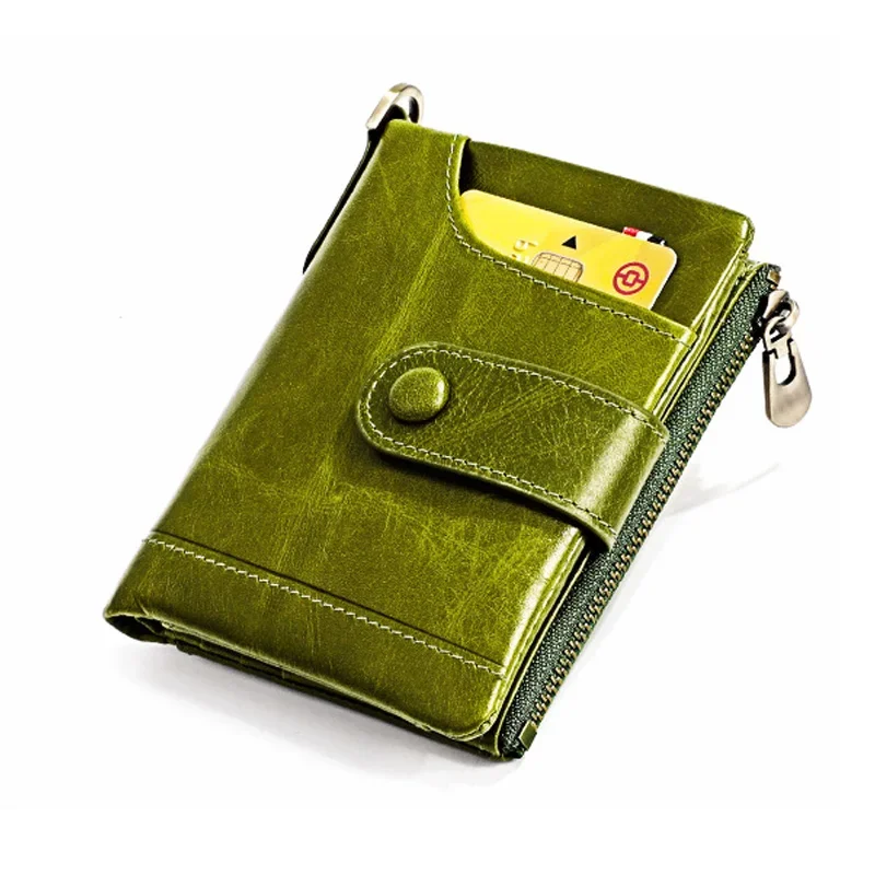 Fashion Womens Wallet Men's Small Rfid Card Holder Genuine Leather Ladies Compact Bifold Money Bag Short Coin Purse with Zipper
Fashion Womens Wallet Men's Small Rfid Card Holder Genuine Leather Ladies Compact Bifold Money Bag Short Coin Purse with Zipper