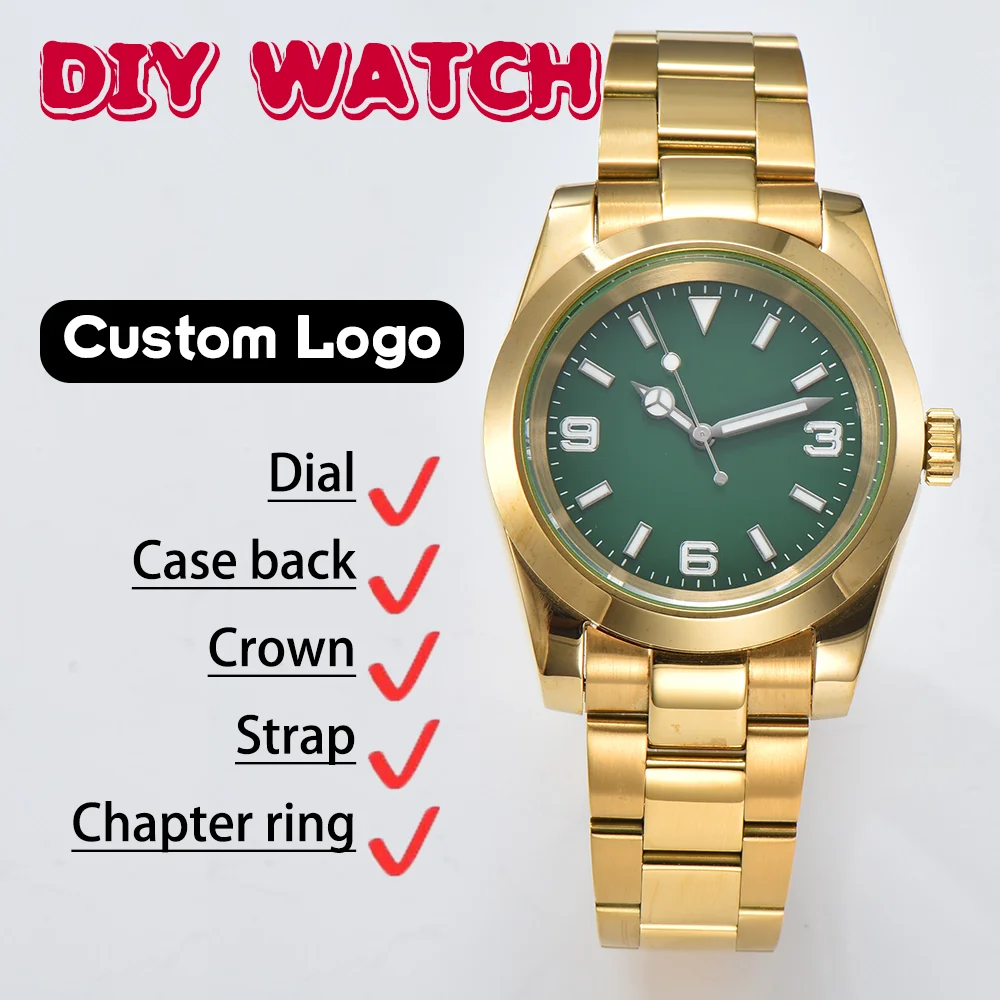 Customized watches NH35 watches all metal series sapphire glass luminous waterproof luxury men's watches support custom logo
Customized watches NH35 watches all metal series sapphire glass luminous waterproof luxury men's watches support custom logo
