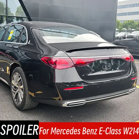 For Mercedes Benz E-Class W214 E260 E300 AMG 2024 2025 Rear Trunk Lid Spoiler Wings Car Black Carbon Exterior Tuning Accessories