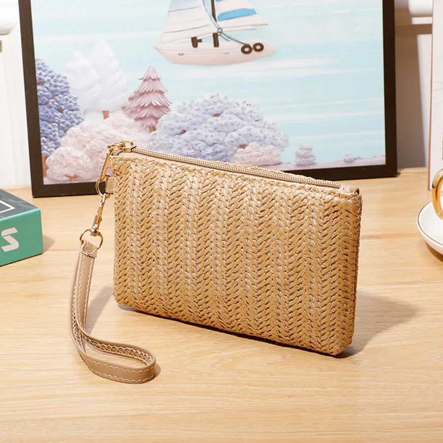 Straw-Woven Wrist Clutch Bags For Women Knitting Zip Mobile Phone Coin Purse Wallet Summer Beach Travel Shopper Purse Wholesale
Straw-Woven Wrist Clutch Bags For Women Knitting Zip Mobile Phone Coin Purse Wallet Summer Beach Travel Shopper Purse Wholesale