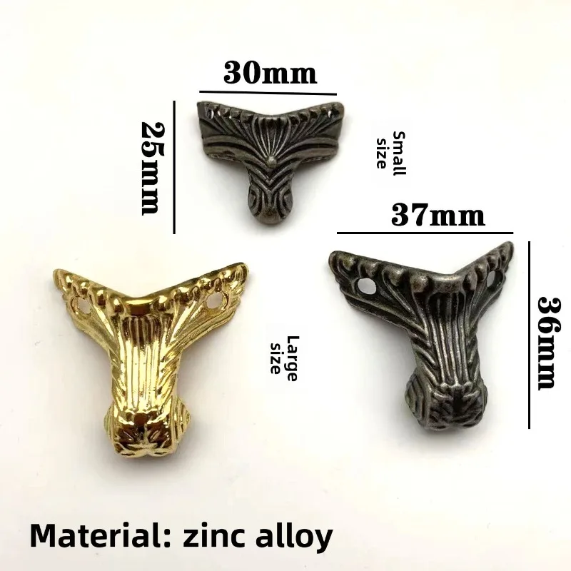 4pcs Jewelry Chest Wood Box Gift Wine Case Decorative Feet Leg Corner Protector Support Bracket with screws Golden Silver Bronze
4pcs Jewelry Chest Wood Box Gift Wine Case Decorative Feet Leg Corner Protector Support Bracket with screws Golden Silver Bronze