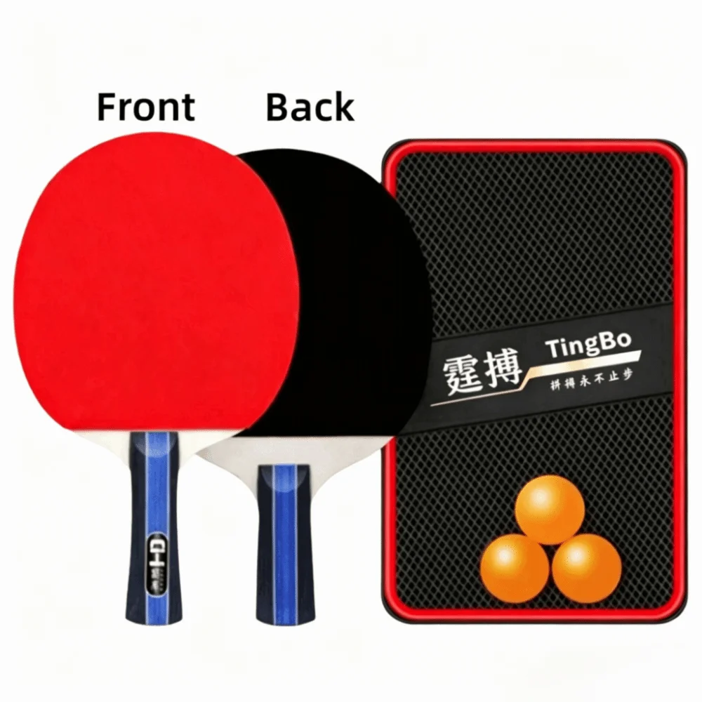 6PCS Poplar Wood Table Tennis Paddle Set Dual Rackets Zippered Case Ping Pong Racket Set Flared Handle Black Red Protective Case
6PCS Poplar Wood Table Tennis Paddle Set Dual Rackets Zippered Case Ping Pong Racket Set Flared Handle Black Red Protective Case